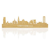 Skyline Den Bosch Eiken houten cadeau decoratie relatiegeschenk van WoodWideCities