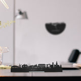 Standing Skyline Alkmaar Zwart houten cadeau decoratie relatiegeschenk van WoodWideCities