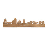 Standing Skyline Almere Eiken houten cadeau decoratie relatiegeschenk van WoodWideCities