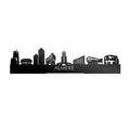 Standing Skyline Almere Zwart Glanzend