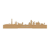 Standing Skyline Ameland Bamboe 40 cm  houten cadeau decoratie relatiegeschenk van WoodWideCities
