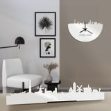 Standing Skyline Ameland Wit glanzend gerecycled kunststof cadeau decoratie relatiegeschenk van WoodWideCities