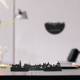 Standing Skyline Amersfoort Zwart houten cadeau decoratie relatiegeschenk van WoodWideCities