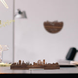 Standing Skyline Apeldoorn Noten houten cadeau decoratie relatiegeschenk van WoodWideCities