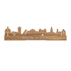 Standing Skyline Bergen op Zoom Eiken 40 cm  houten cadeau decoratie relatiegeschenk van WoodWideCities