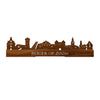 Standing Skyline Bergen op Zoom Palissander 40 cm  houten cadeau decoratie relatiegeschenk van WoodWideCities