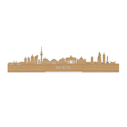 Standing Skyline Berlijn Bamboe houten cadeau decoratie relatiegeschenk van WoodWideCities