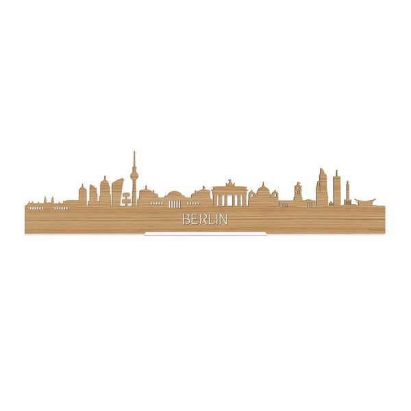 Standing Skyline Berlijn Bamboe houten cadeau decoratie relatiegeschenk van WoodWideCities