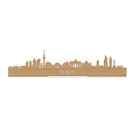 Standing Skyline Berlijn Bamboe houten cadeau decoratie relatiegeschenk van WoodWideCities