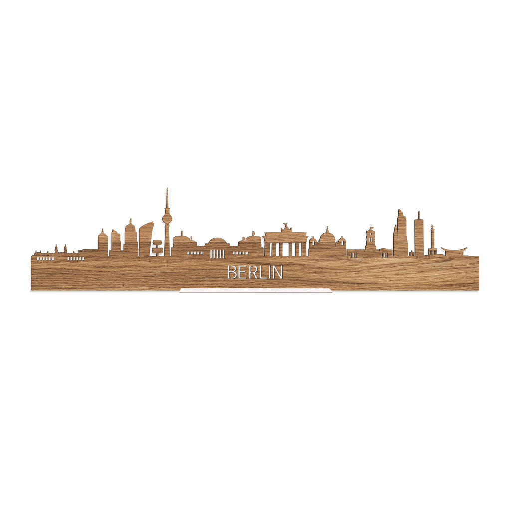 Standing Skyline Berlijn Eiken houten cadeau decoratie relatiegeschenk van WoodWideCities