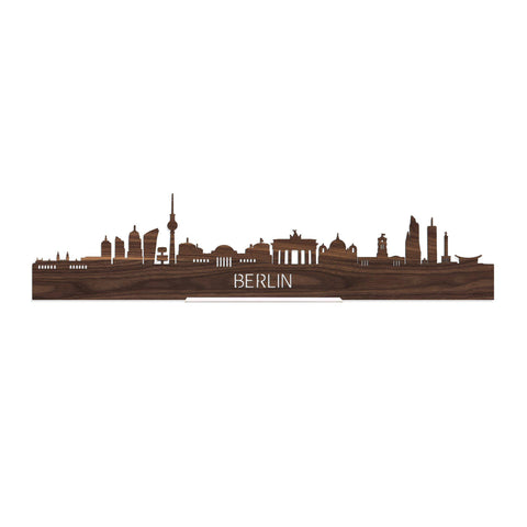 Standing Skyline Berlijn Noten houten cadeau decoratie relatiegeschenk van WoodWideCities