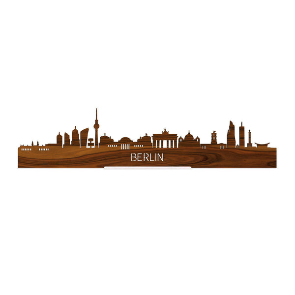 Standing Skyline Berlijn Palissander houten cadeau decoratie relatiegeschenk van WoodWideCities