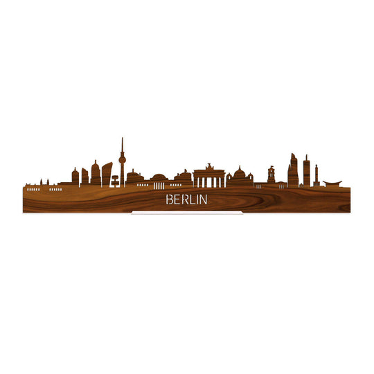 Standing Skyline Berlijn Palissander houten cadeau decoratie relatiegeschenk van WoodWideCities