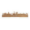 Standing Skyline Brussel Eiken houten cadeau decoratie relatiegeschenk van WoodWideCities