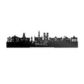 Standing Skyline Brussel Zwart Glanzend
