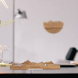 Standing Skyline Curaçao Eiken houten cadeau decoratie relatiegeschenk van WoodWideCities