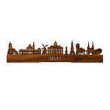 Standing Skyline Delft Palissander houten cadeau decoratie relatiegeschenk van WoodWideCities