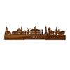 Standing Skyline Delft Palissander houten cadeau decoratie relatiegeschenk van WoodWideCities