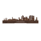 Standing Skyline Den Haag Noten 40 cm  houten cadeau decoratie relatiegeschenk van WoodWideCities