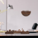 Standing Skyline Den Helder Noten houten cadeau decoratie relatiegeschenk van WoodWideCities