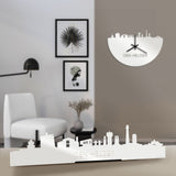 Standing Skyline Den Helder Wit glanzend gerecycled kunststof cadeau decoratie relatiegeschenk van WoodWideCities