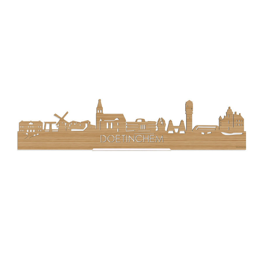 Standing Skyline Doetinchem Bamboe houten cadeau decoratie relatiegeschenk van WoodWideCities