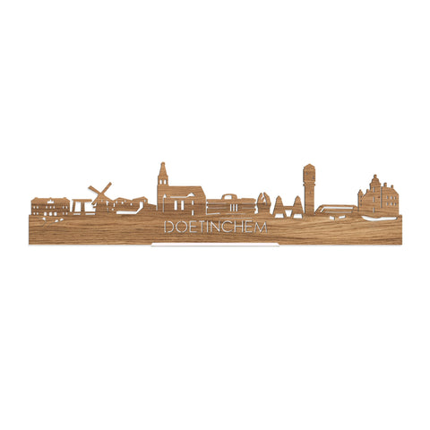 Standing Skyline Doetinchem Eiken houten cadeau decoratie relatiegeschenk van WoodWideCities