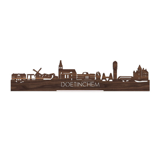 Standing Skyline Doetinchem Noten houten cadeau decoratie relatiegeschenk van WoodWideCities