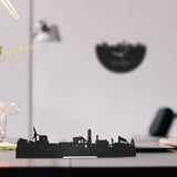 Standing Skyline Dronten Zwart houten cadeau decoratie relatiegeschenk van WoodWideCities