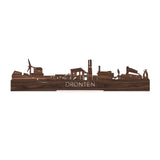Standing Skyline Dronten Noten houten cadeau decoratie relatiegeschenk van WoodWideCities