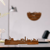 Standing Skyline Dronten Palissander houten cadeau decoratie relatiegeschenk van WoodWideCities