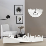 Standing Skyline Dronten Wit glanzend gerecycled kunststof cadeau decoratie relatiegeschenk van WoodWideCities