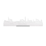 Standing Skyline Dronten Wit glanzend gerecycled kunststof cadeau decoratie relatiegeschenk van WoodWideCities
