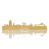 Standing Skyline Emmen Eiken houten cadeau decoratie relatiegeschenk van WoodWideCities