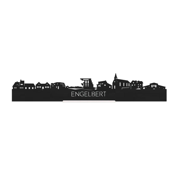 Standing Skyline Engelbert Zwart houten cadeau decoratie relatiegeschenk van WoodWideCities