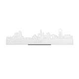 Standing Skyline Gent Wit glanzend gerecycled kunststof cadeau decoratie relatiegeschenk van WoodWideCities