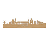 Standing Skyline Gouda Bamboe houten cadeau decoratie relatiegeschenk van WoodWideCities
