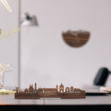 Standing Skyline Gouda Noten houten cadeau decoratie relatiegeschenk van WoodWideCities