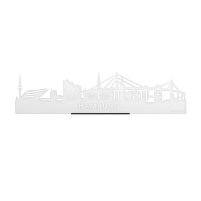 Standing Skyline Hamburg White Glossy