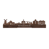 Standing Skyline Harderwijk Noten houten cadeau decoratie relatiegeschenk van WoodWideCities