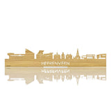 Standing Skyline Heerenveen Eiken houten cadeau decoratie relatiegeschenk van WoodWideCities