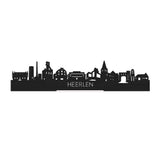 Standing Skyline Heerlen Zwart houten cadeau decoratie relatiegeschenk van WoodWideCities