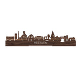 Standing Skyline Heerlen Noten houten cadeau decoratie relatiegeschenk van WoodWideCities