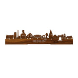 Standing Skyline Heerlen Palissander houten cadeau decoratie relatiegeschenk van WoodWideCities