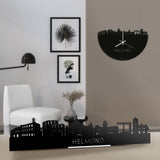 Standing Skyline Helmond Zwart glanzend gerecycled kunststof cadeau decoratie relatiegeschenk van WoodWideCities