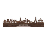 Standing Skyline Heusden Noten houten cadeau decoratie relatiegeschenk van WoodWideCities