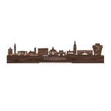 Standing Skyline Hilversum Noten houten cadeau decoratie relatiegeschenk van WoodWideCities