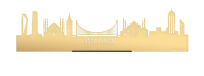 Standing Skyline Istanbul Gold Metallic
