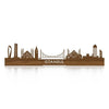 Standing Skyline Istanbul Noten houten cadeau decoratie relatiegeschenk van WoodWideCities