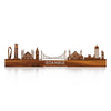 Standing Skyline Istanbul Palissander houten cadeau decoratie relatiegeschenk van WoodWideCities